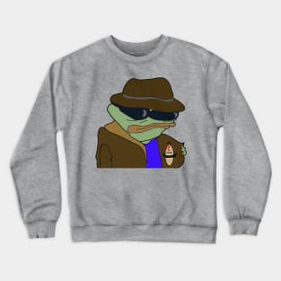 Drug Dealer Pepe with Copium Crewneck Sweatshirt